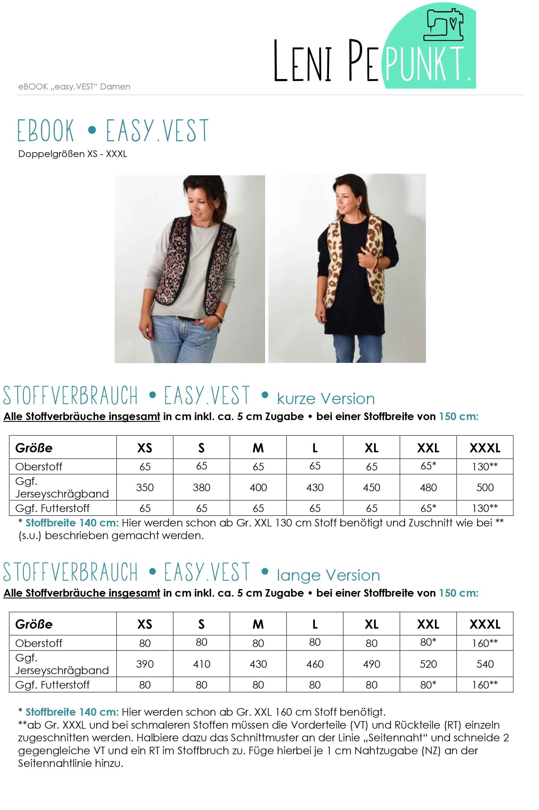 lenipepunkt-ebook-181-easy-vest-weste-schnittmuster-xs-xxxl image 2