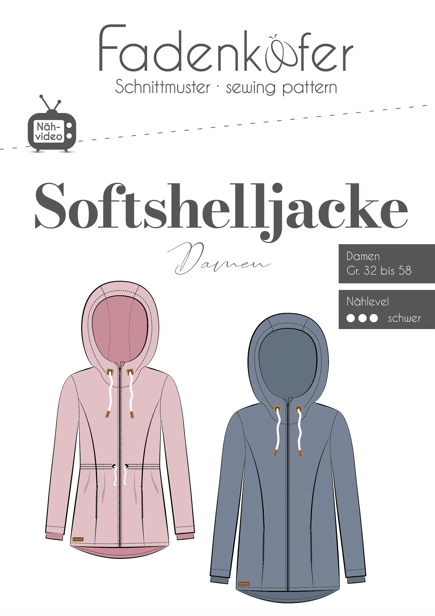fadenk-fer-softshelljacke-damen-papierschnittmuster-jacke image 1