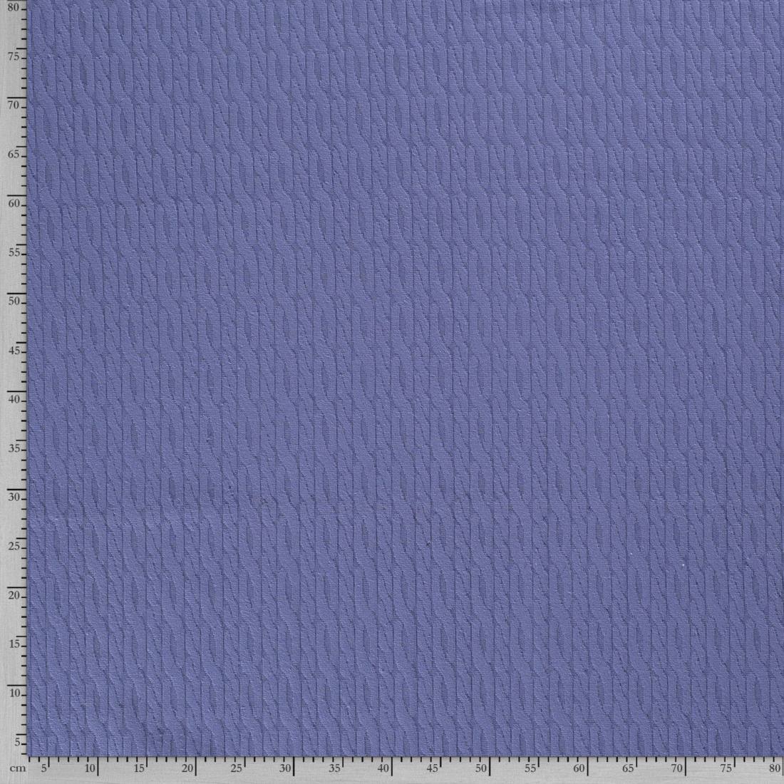 n-hfrosch-stoffe-strick-jacquard-zopfmuster-stoff-blau-3d-effekt image 3