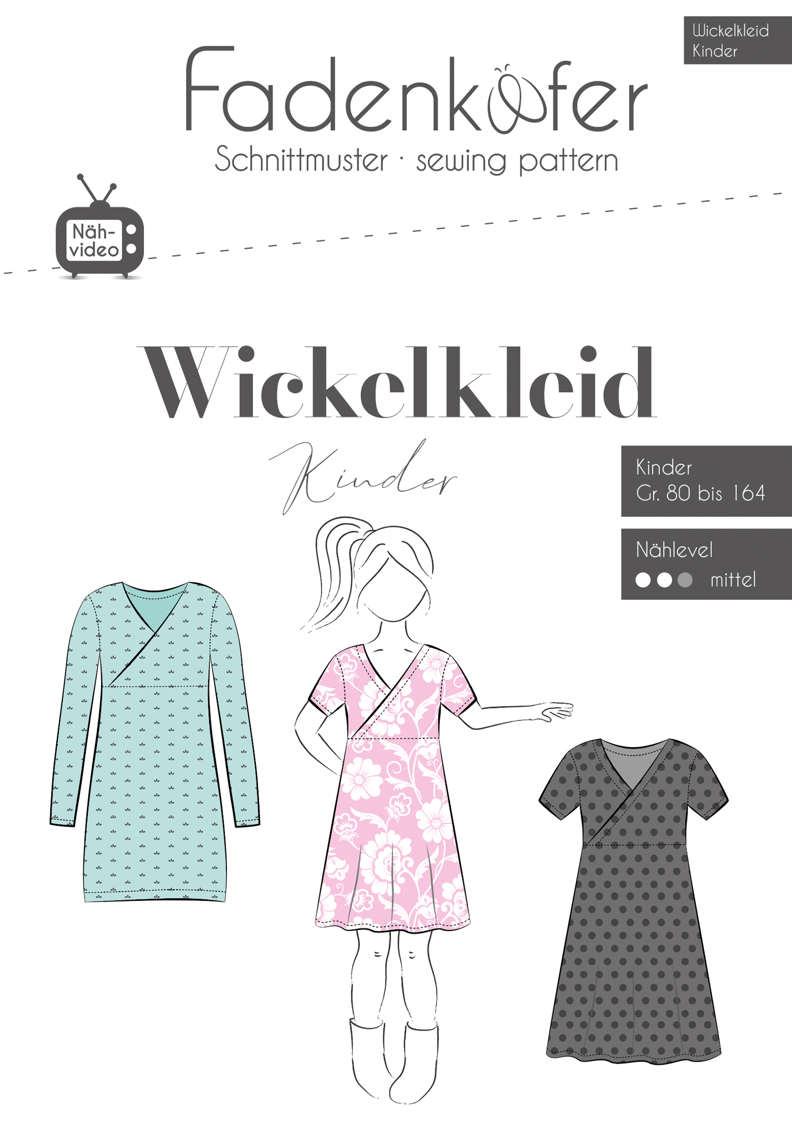 fadenk-fer-papierschnittmuster-wickelkleid-kinder-74-164-f-r-anf-nger image 1