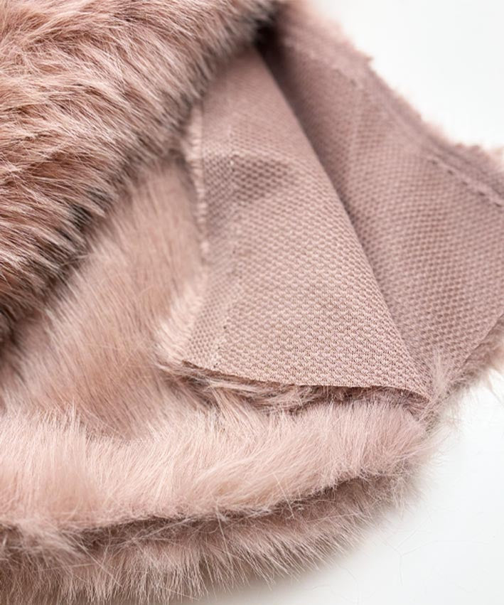 lenipepunkt-fake-fur-kunstfell-uni-meterware-rosa image 3