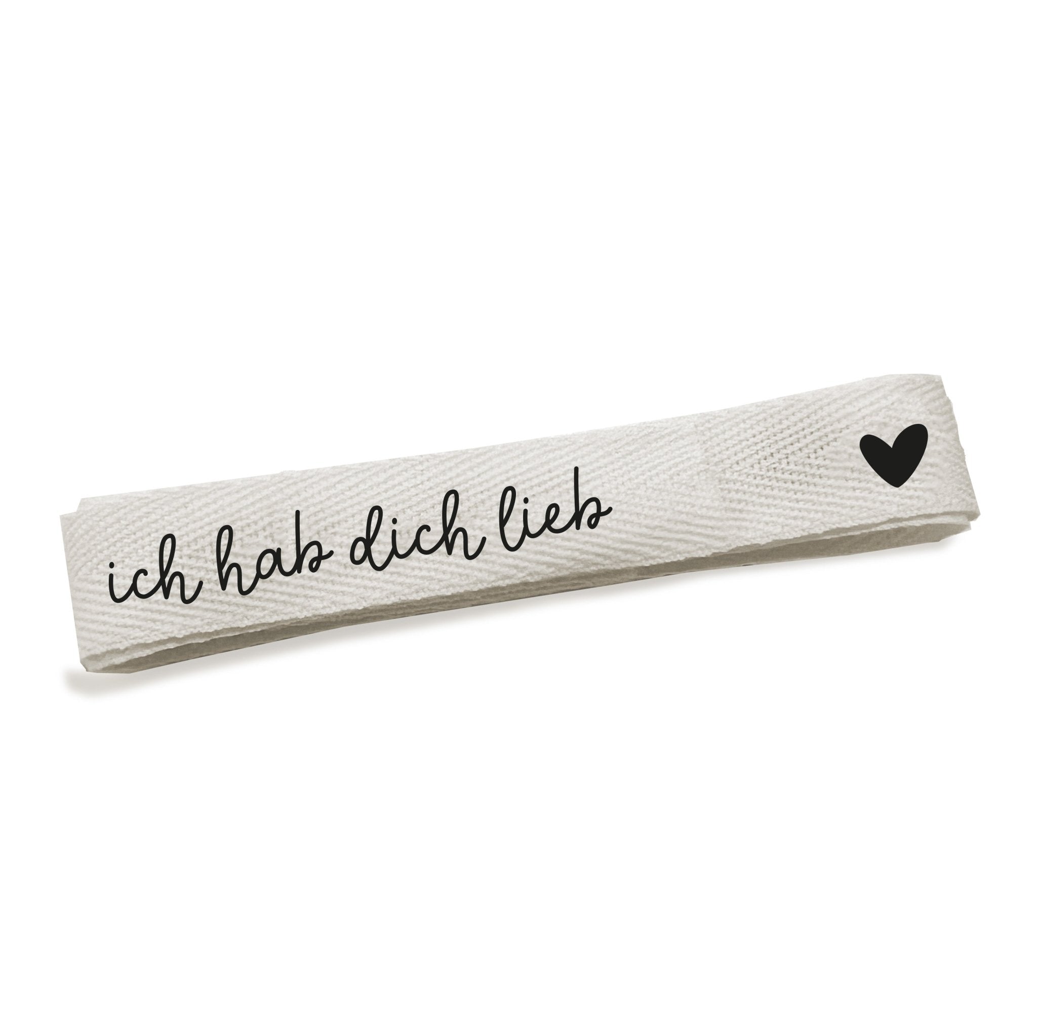 paul-clara-b-nder-baumwoll-band-ich-hab-dich-lieb-ecru image 1