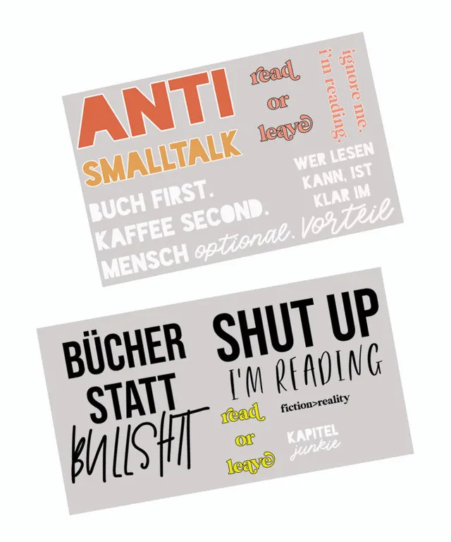 lenipepunkt-b-gelbild-set-b-chertasche-anti-smalltalk-koralle-wei image 1