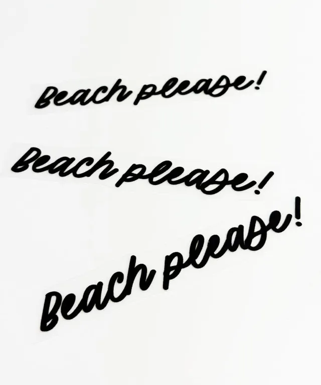 lenipepunkt-b-gelbild-beach-please-schwarz-polyester image 1