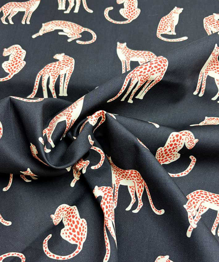 lenipepunkt-wild-cats-poplin-baumwollstoff-gr-n-meterware image 2