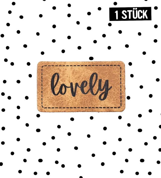 paul-clara-kunstleder-labels-lovely-3-8-cm-iron-on image 1