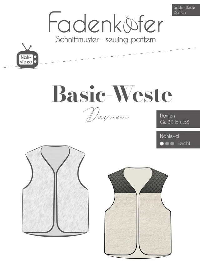 fadenk-fer-basic-weste-damen-papierschnittmuster-32-58 image 1