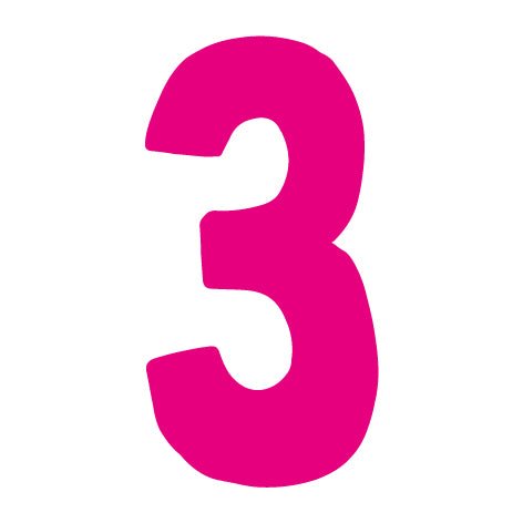 paul-clara-flock-patches-geburtstagszahlen-neonpink-iron-on image 4