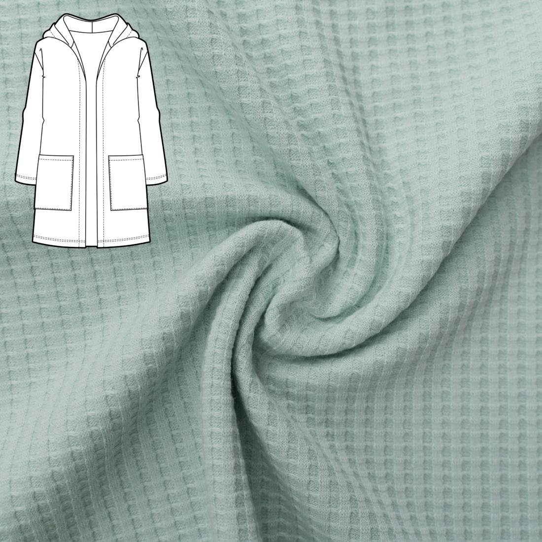 n-hfrosch-kardigan-n-hpaket-strickjacke-waffeljersey-mint image 1