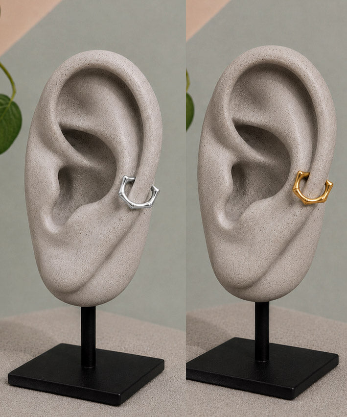 lenipepunkt-ready-to-wear-ear-cuff-kantig-gold-edelstahl image 1