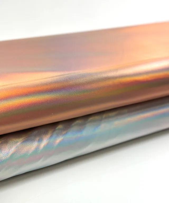 lenipepunkt-kunstleder-laser-foil-holo-silber-meterware image 1