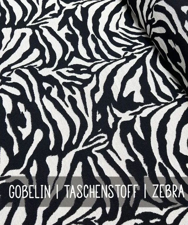 leni-pepunkt-gobelin-taschenstoff-zebra-140-cm-meterware image 1
