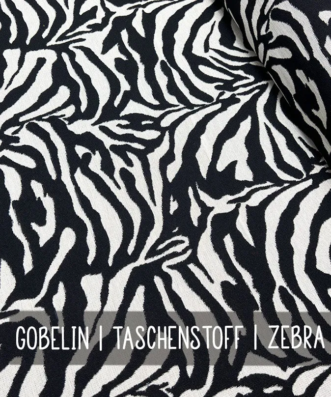 leni-pepunkt-gobelin-taschenstoff-zebra-140-cm-meterware image 1