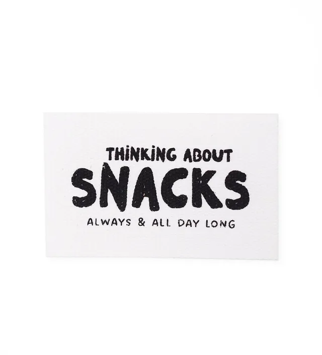 paul-clara-baumwoll-labels-thinking-about-snacks-label-2-3cm image 1