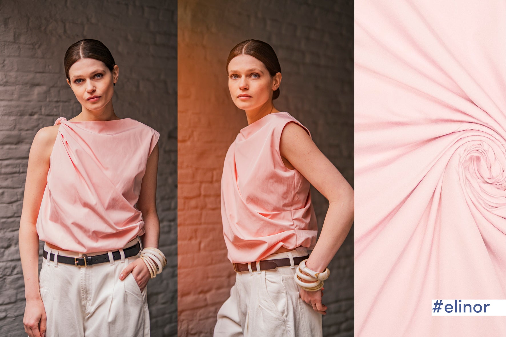 fibre-mood-woven-trench-stoff-wasserabweisend-rosa-gr-n image 1
