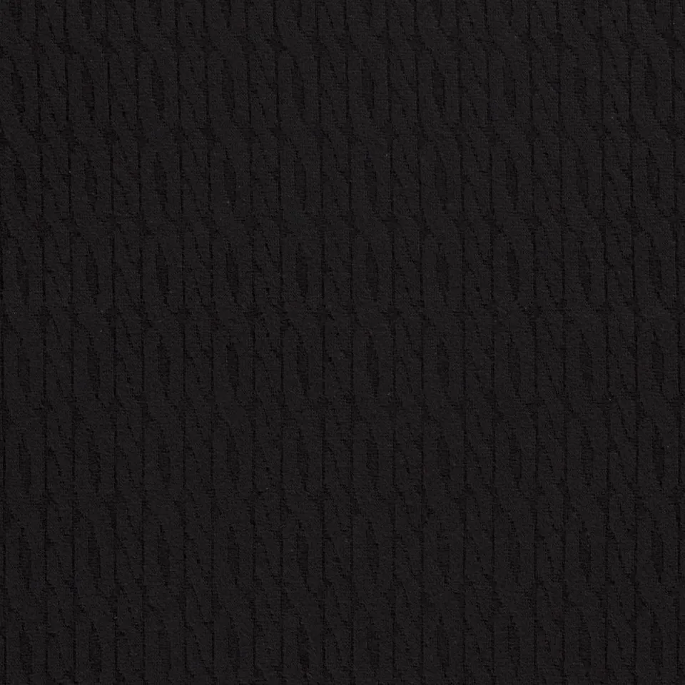 n-hfrosch-stoffe-strick-jacquard-zopfmuster-schwarz-meterware image 1