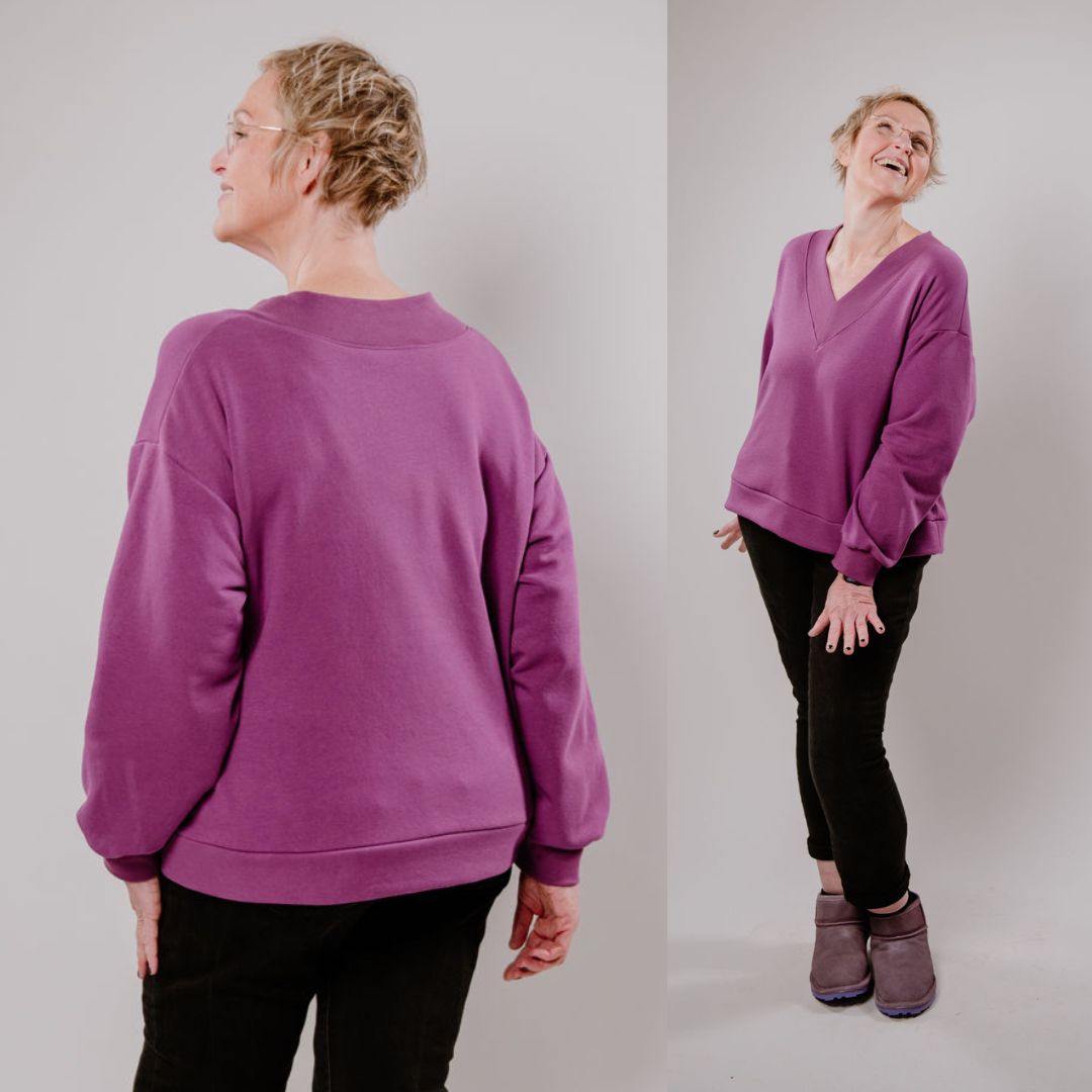 sew-simple-damen-sweater-timea-papierschnittmuster-v-ausschnitt image 3