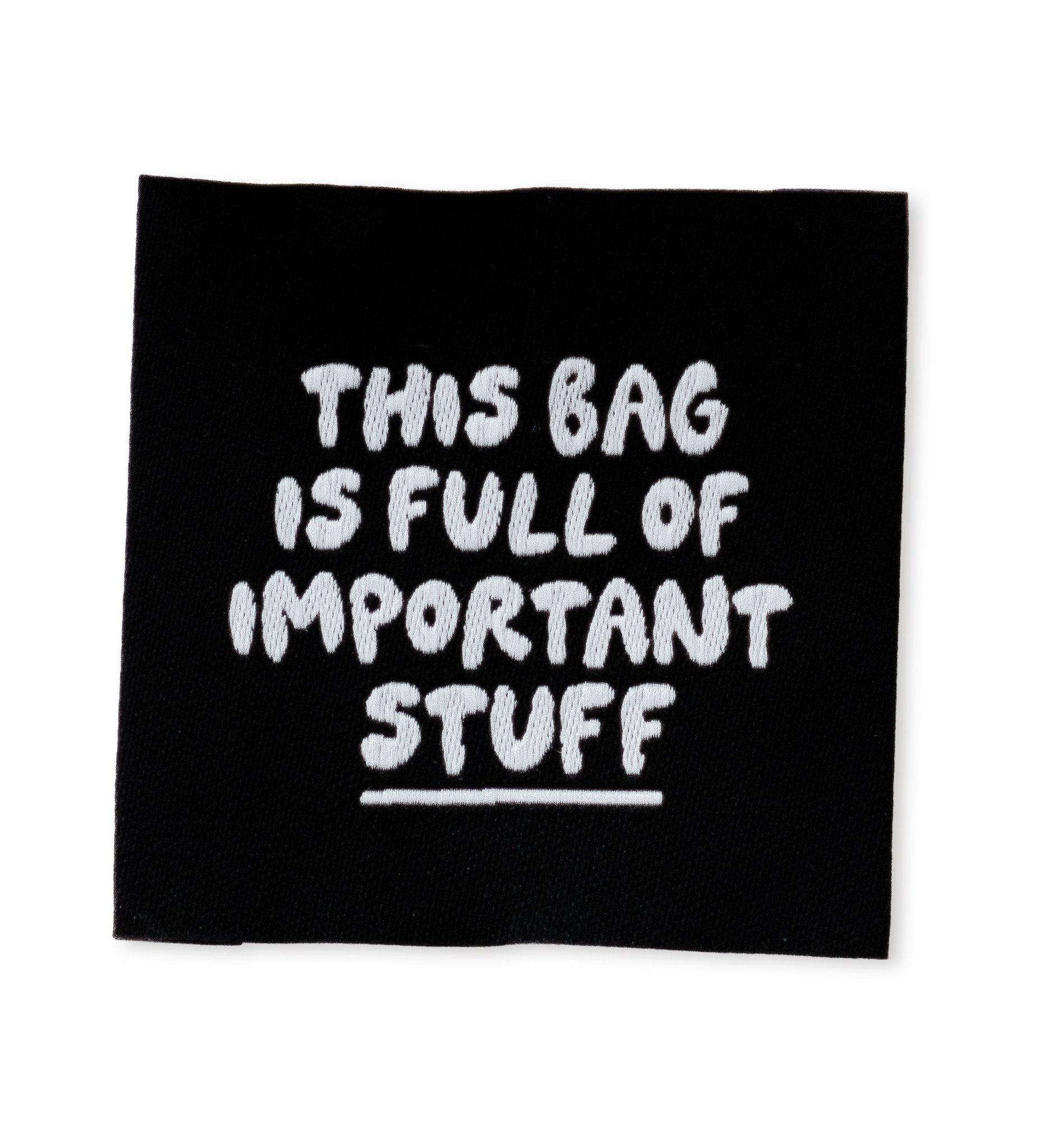 paul-clara-weblabels-this-bag-is-full-weblabel-xl-4x4-cm image 1