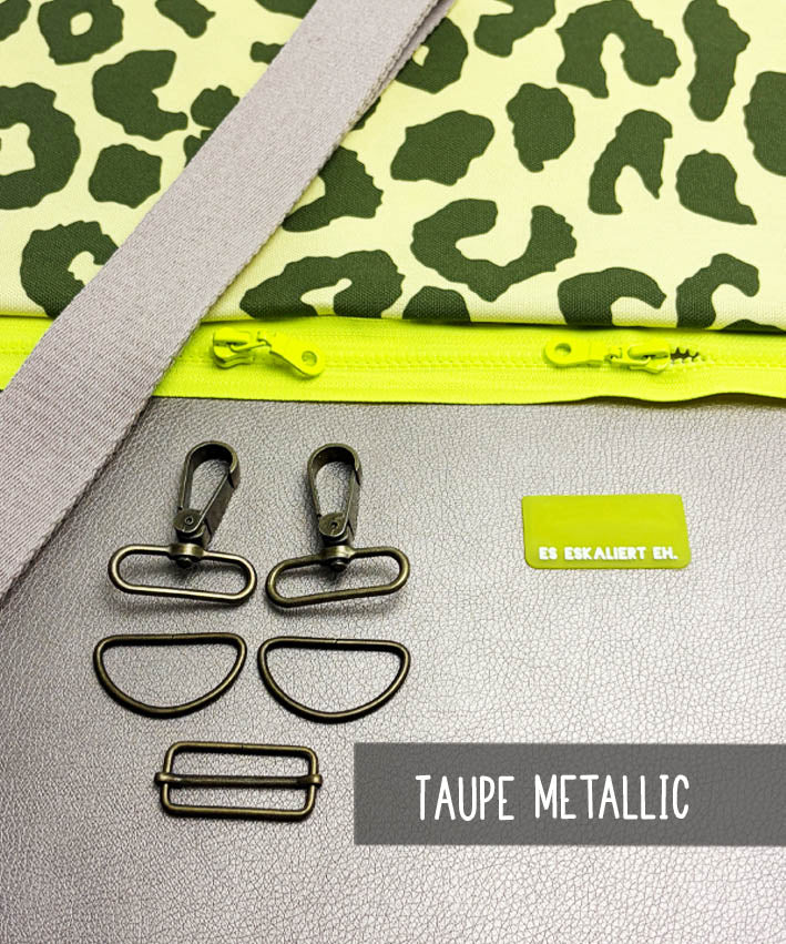 lenipepunkt-cube-bag-materialset-kunstleder-metallic-taupe image 7