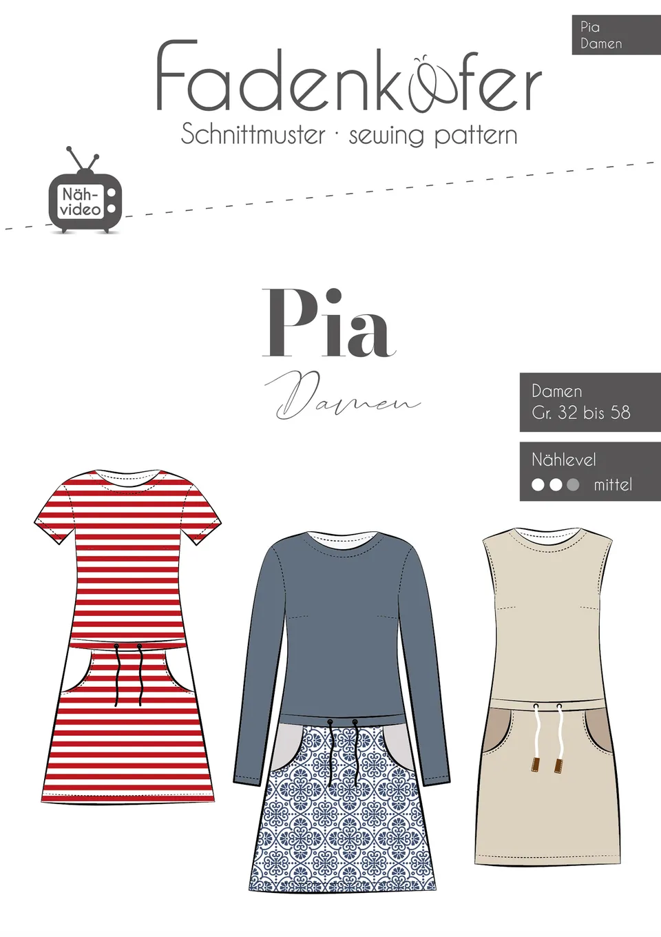 fadenk-fer-pia-damen-papierschnittmuster-kleid-32-58 image 1