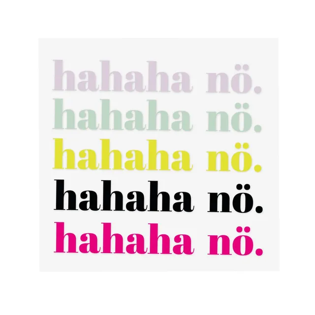 paul-clara-b-gelbilder-hahaha-n-b-gelbild-spruch-schwarz image 1
