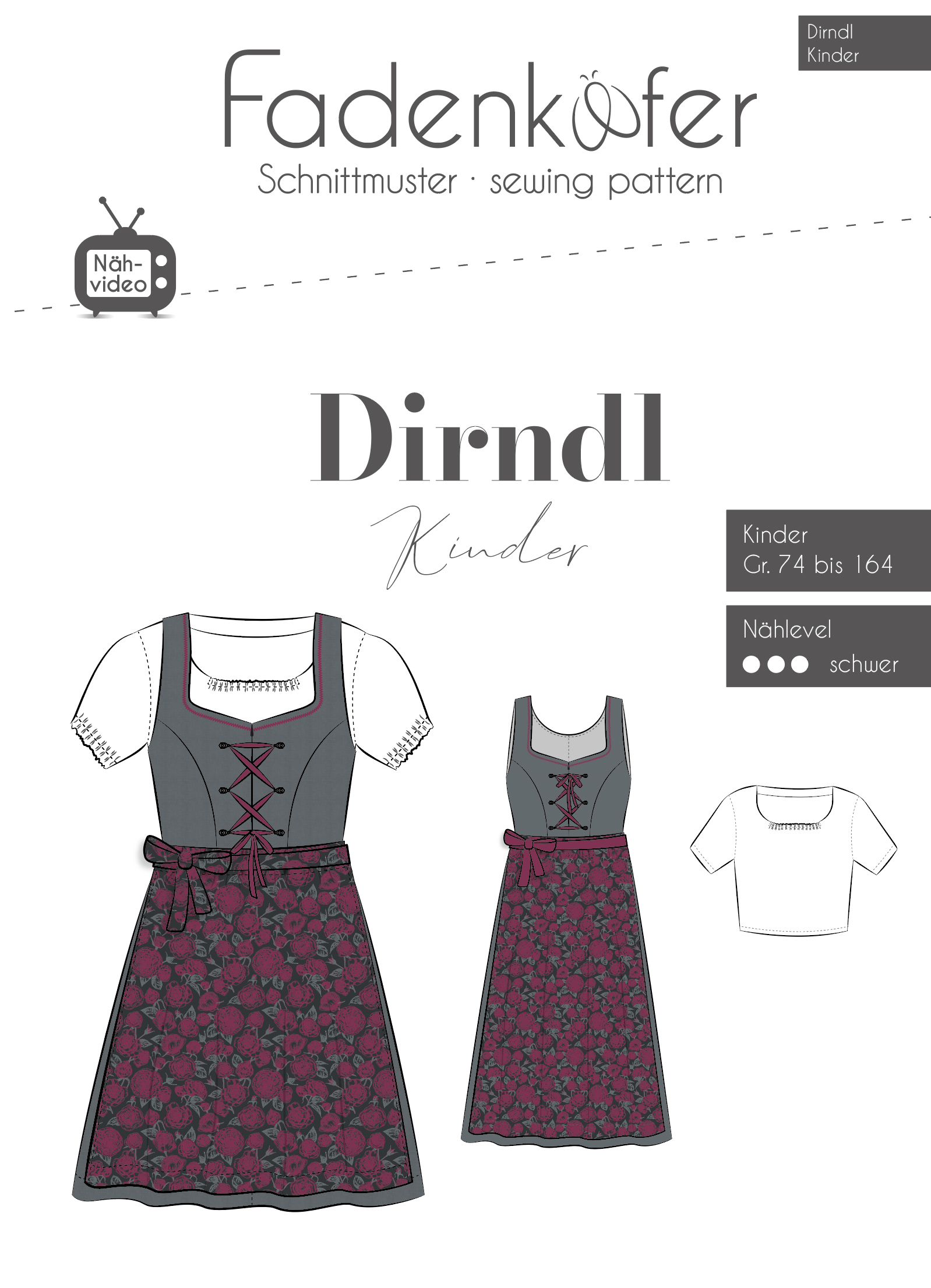 fadenk-fer-dirndl-papierschnittmuster-kinder-74-164 image 1