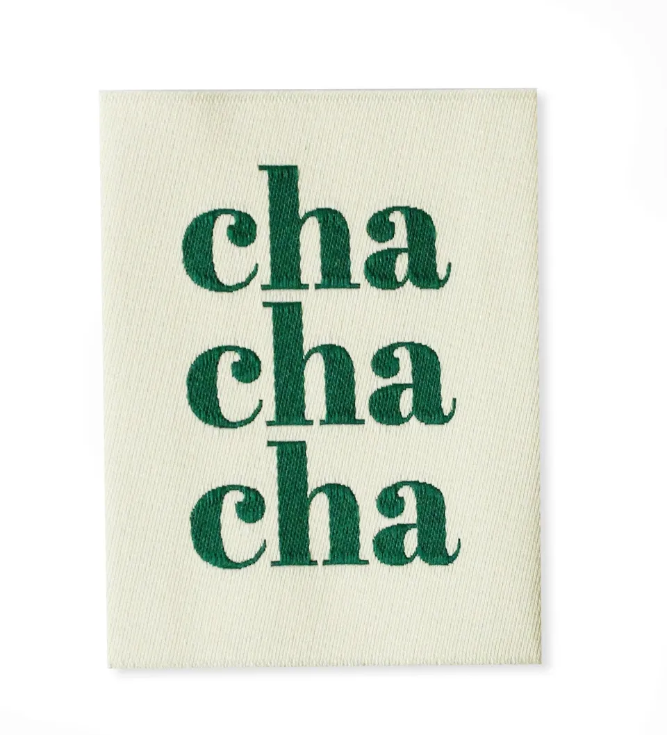 paul-clara-weblabels-xl-cha-cha-cha-weblabel-4-5x6-cm-polyester image 1