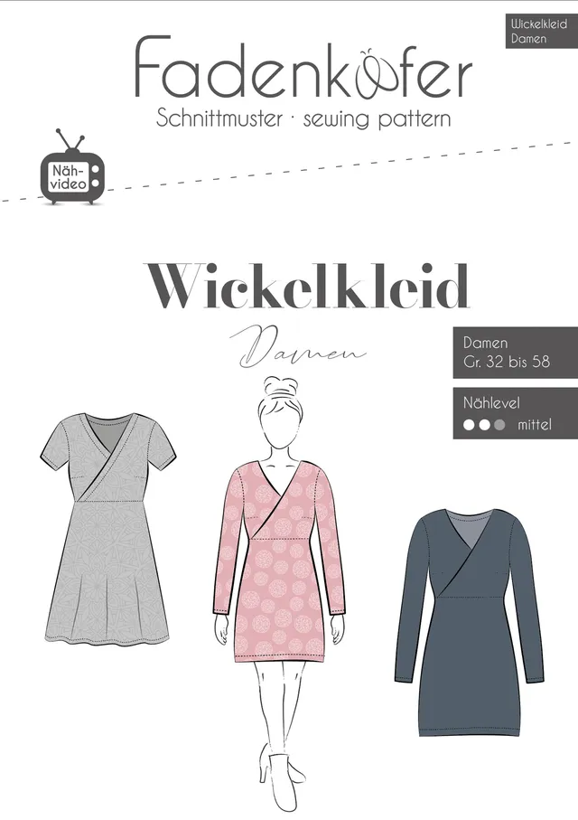 fadenk-fer-papierschnittmuster-wickelkleid-damen-kleid-32-58 image 1