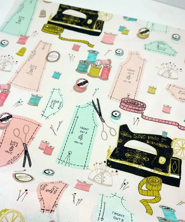 lenipepunkt-canvas-sing-while-you-sew-taschenstoff image 1
