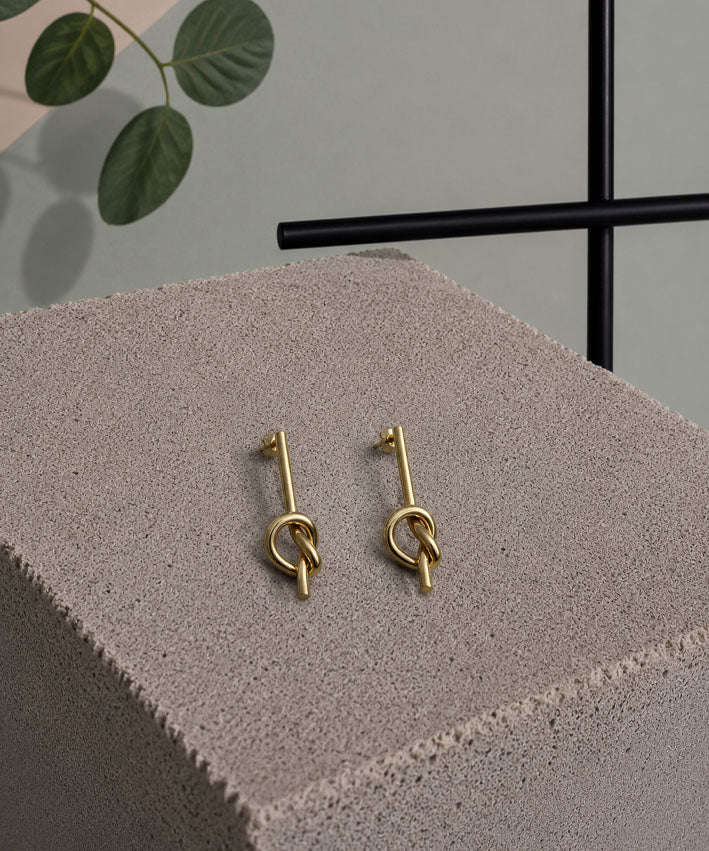 leni-pepunkt-knoten-ohrstecker-edelstahl-gold-37 image 2