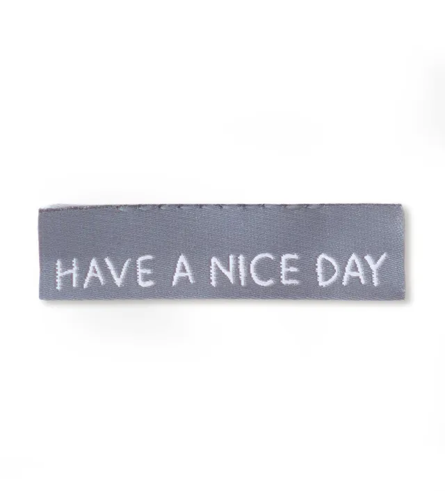 paul-clara-weblabels-klapp-weblabel-have-a-nice-day-schwarz image 1
