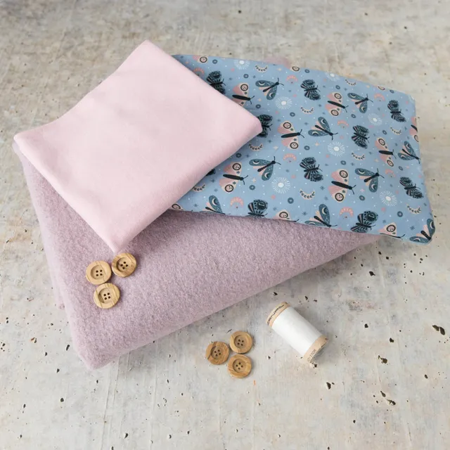 n-hfrosch-padan-n-hpaket-walkanzug-rosa-wollwalk-baby image 1