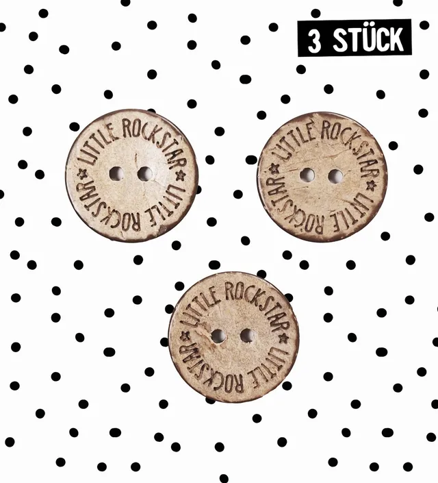 paul-clara-kn-pfe-kokos-little-rockstar-20-mm-3-st-ck-natur image 1