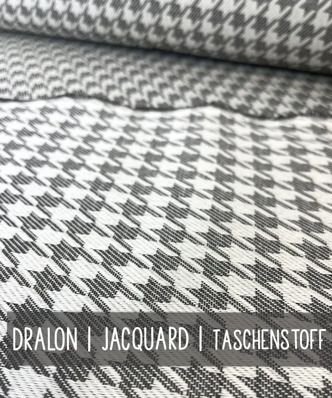 lenipepunkt-dralon-jacquard-taschenstoff-hahnentritt-grau-wei image 1