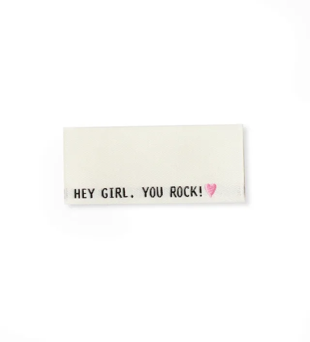 paul-clara-weblabels-hey-girl-you-rock-klapp-label-spruch image 1