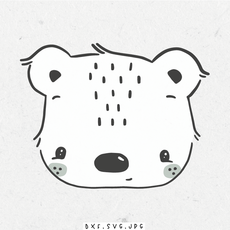 paul-clara-plottdatei-eisb-r-kopf-plotterdatei-tiere image 1