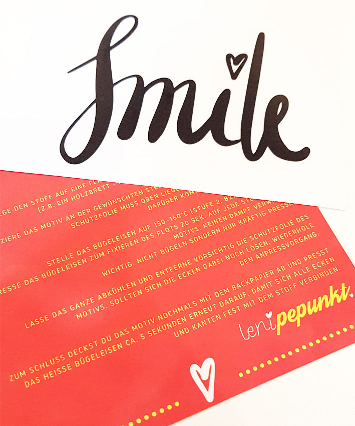 lenipepunkt-smile-lettering-plot-12x10-cm-schwarz-neonpink image 2