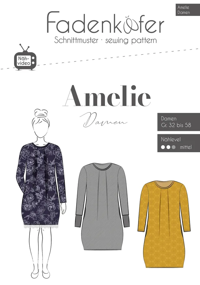 fadenk-fer-amelie-kleid-papierschnittmuster-damen image 1