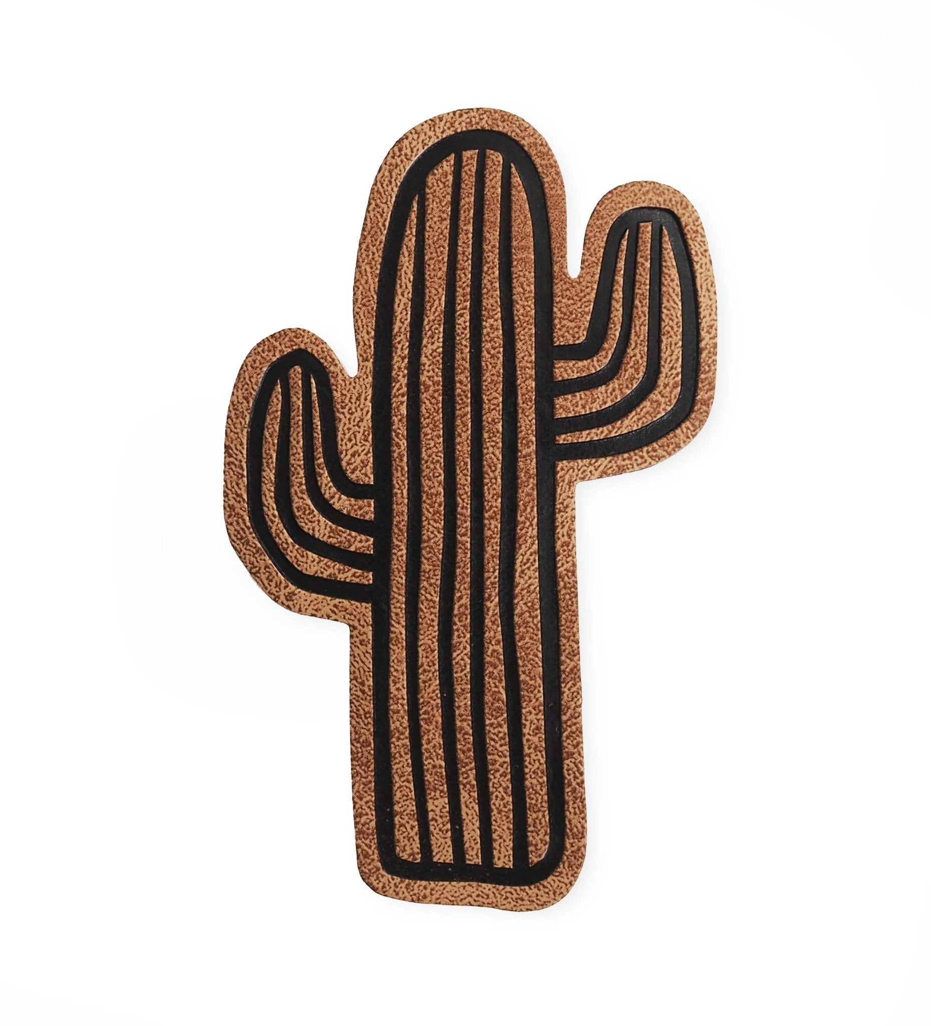 paul-clara-kunstleder-labels-kaktus-iron-on-4-x-6-5-cm image 1