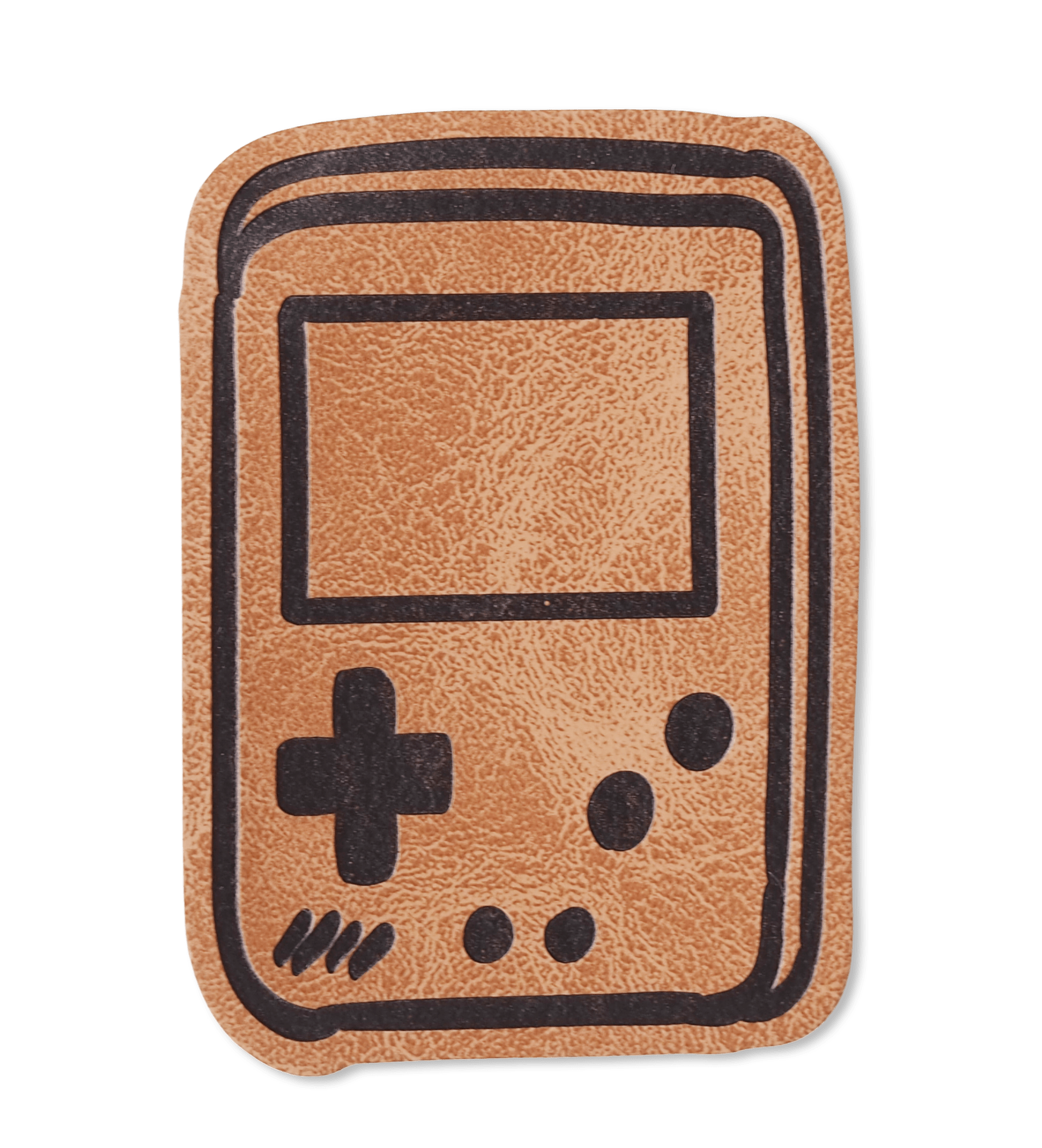 paul-clara-kunstleder-labels-spielkonsole-label-iron-on image 1