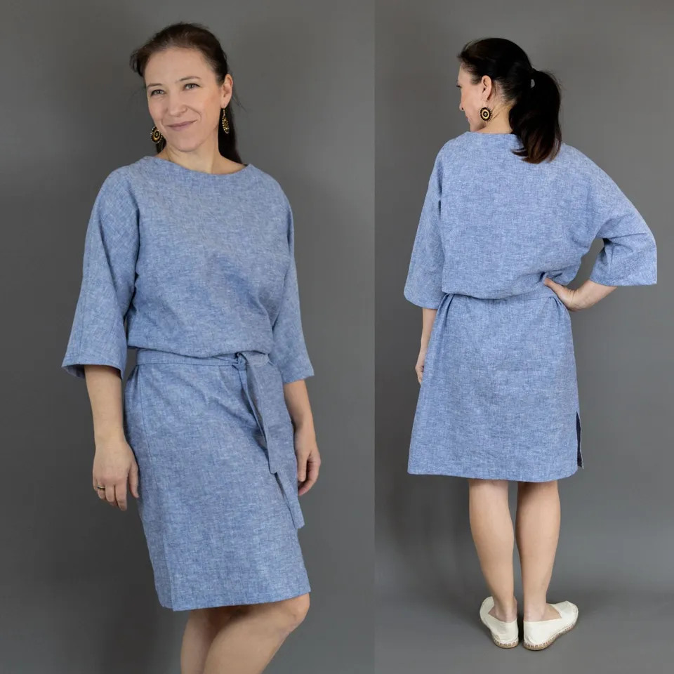 sew-simple-noriko-kimono-kleid-schnittmuster-pdf-sommer image 1