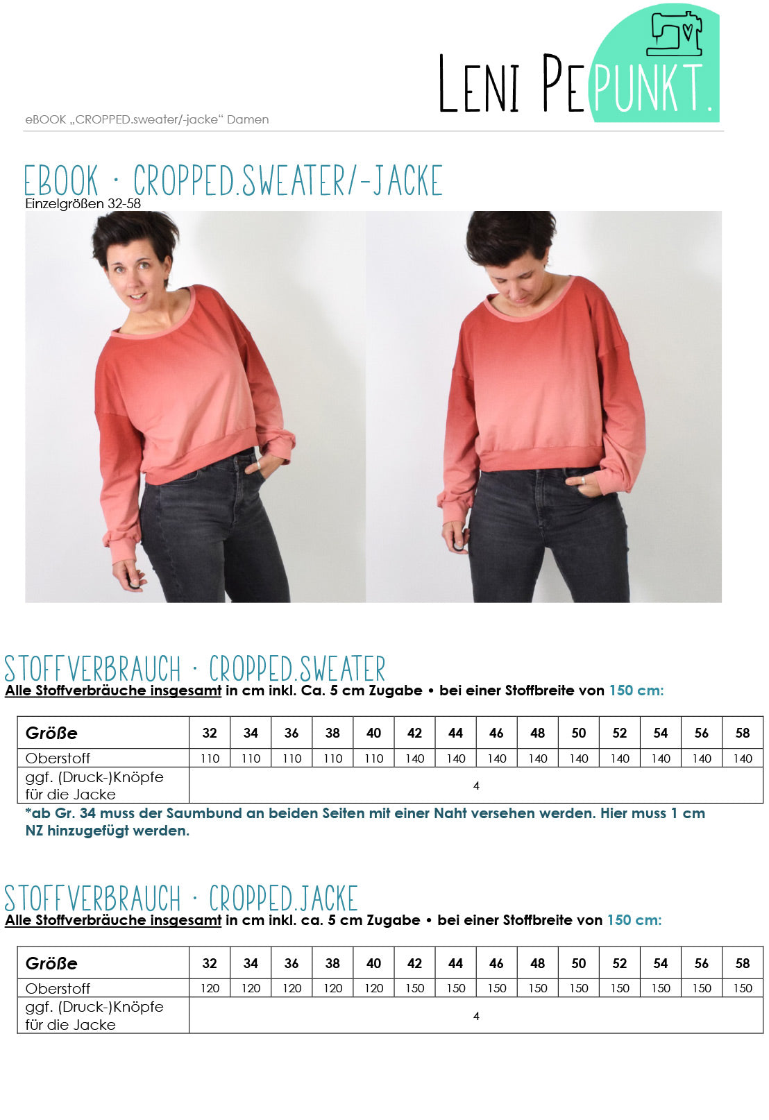 lenipepunkt-ebook-146-cropped-sweater-jacke-schnittmuster-32-58 image 2