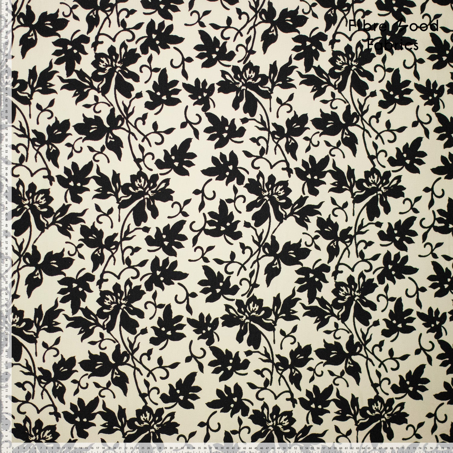 lenipepunkt-fibre-mood-poplin-flowers-ecru-schwarz-baumwolle image 3