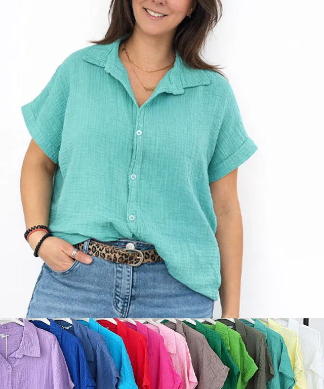 lenipepunkt-ready-to-wear-musselinbluse-kurzarm-flieder image 1