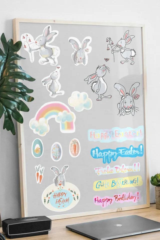 n-hfrosch-plotterdateien-set-hase-rosalie-digital-download image 1