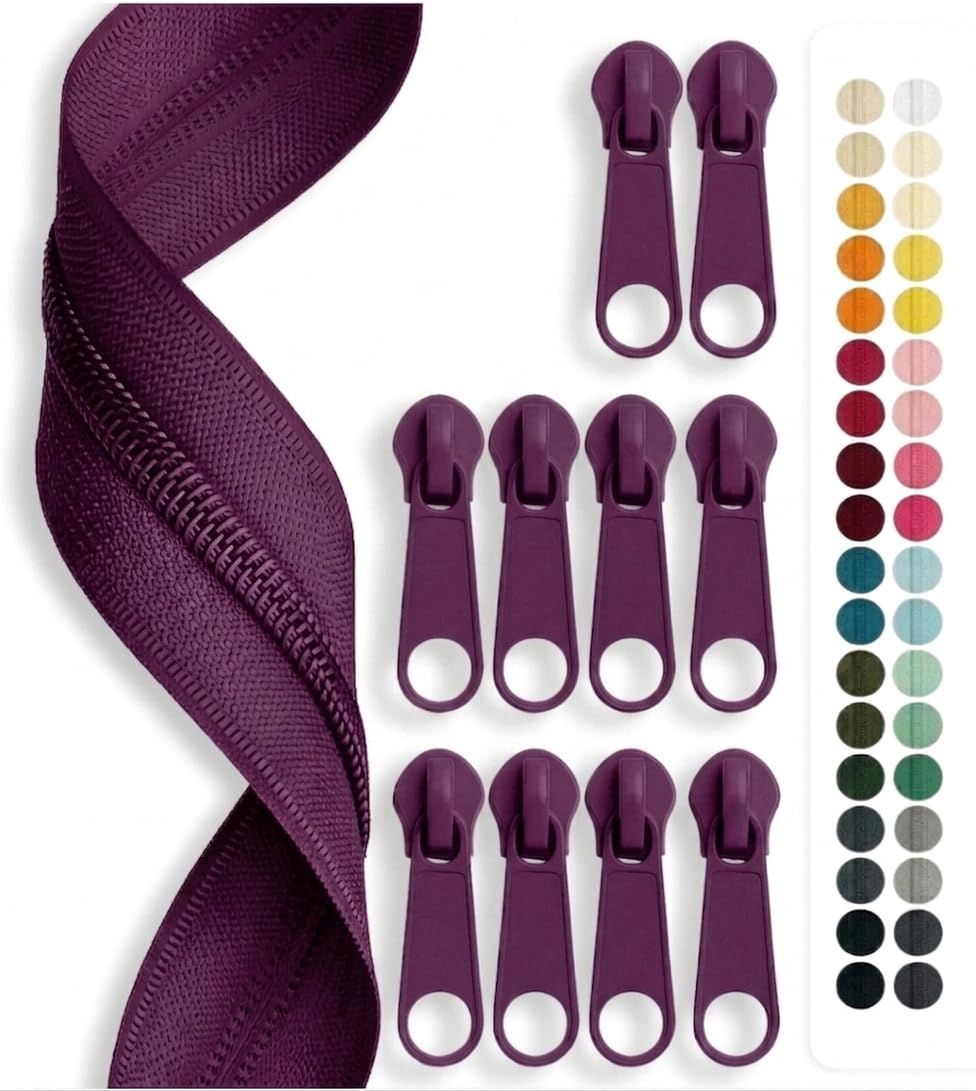 jajasio-endlos-rei-verschluss-5m-wei-5mm-10-zipper image 4