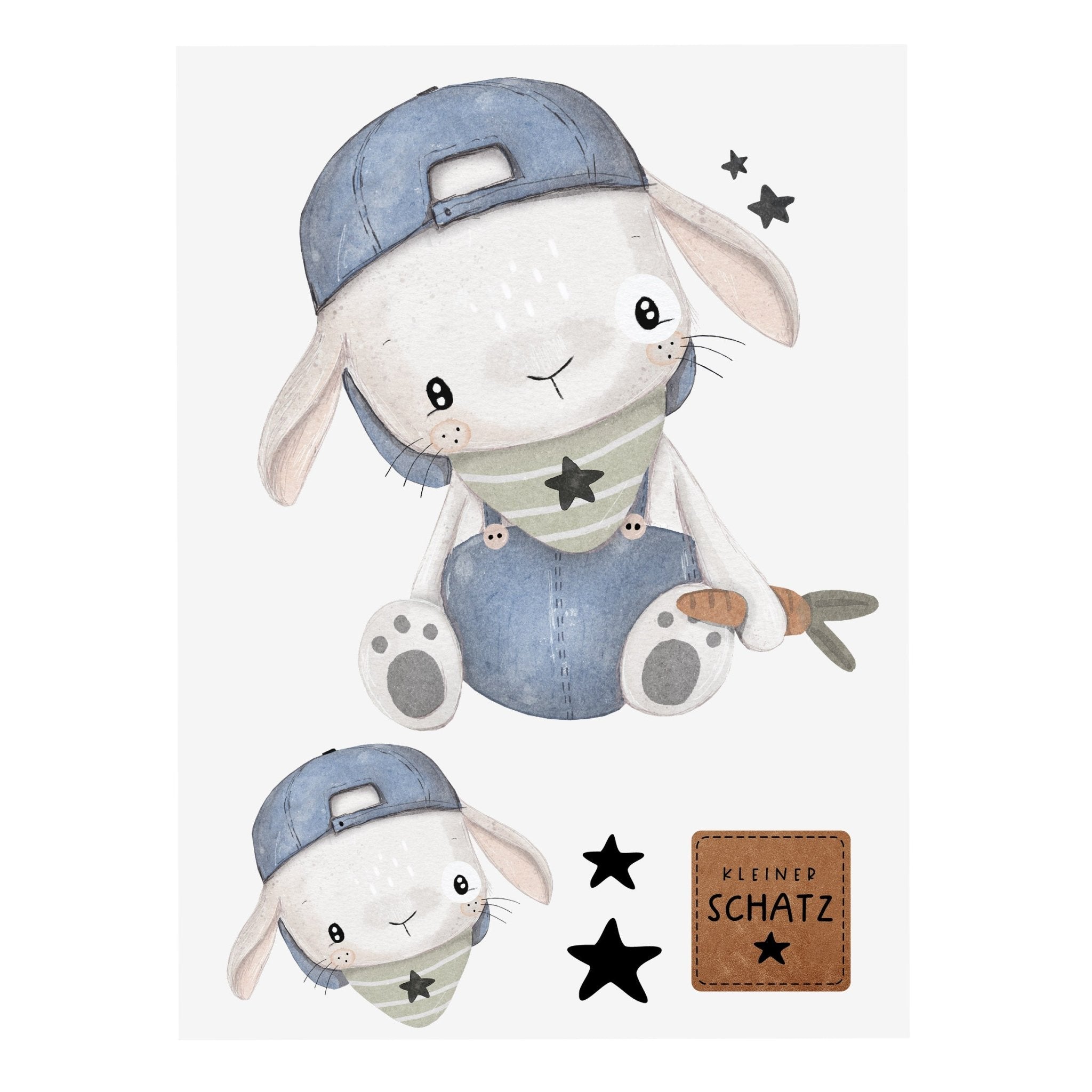 paul-clara-b-gelbilder-hase-clars-applikation-a5 image 1