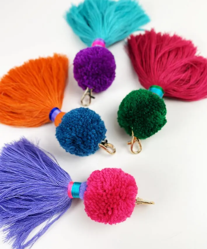 lenipepunkt-kurzwaren-taschenanh-nger-pompon-quaste-17cm image 1