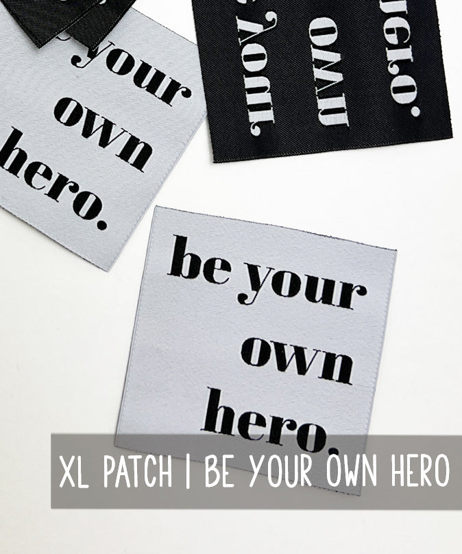 lenipepunkt-kurzwaren-xl-patch-be-your-own-hero-aufn-her-7x7 image 2
