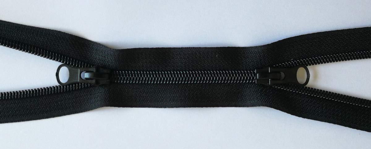 jajasio-2-wege-rei-verschluss-50cm-schwarz-teilbar-spiral image 1